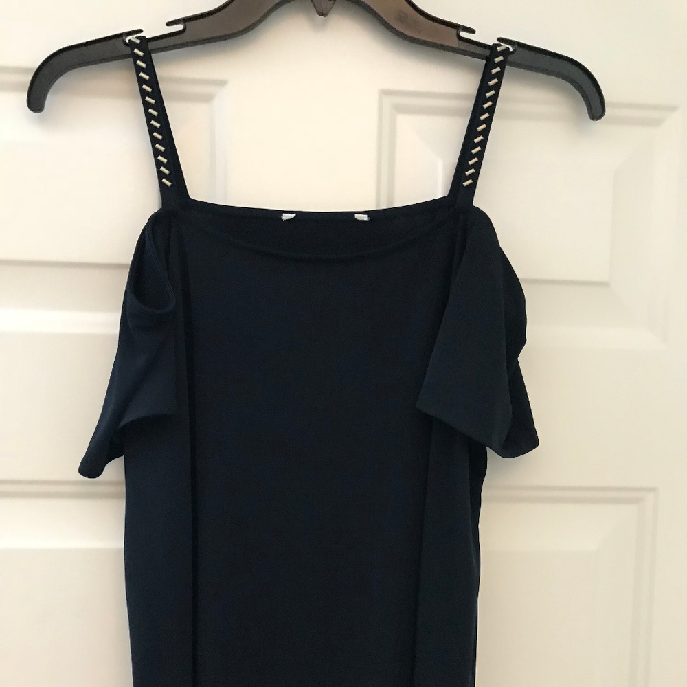 Michael Kors Studded Strap Cold-Shoulder Top - Picture 2 of 3